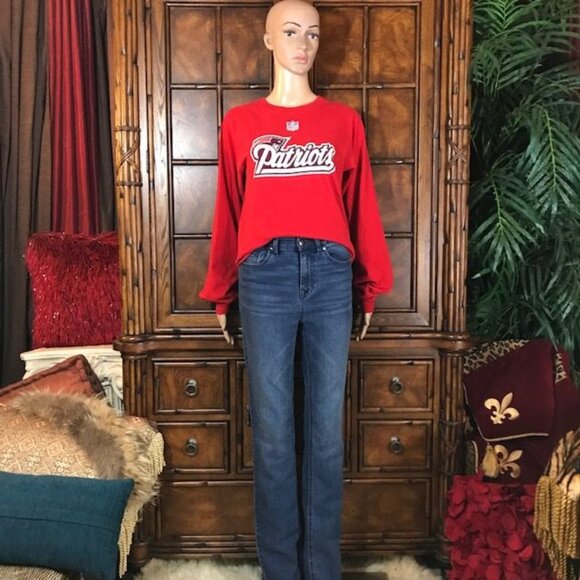 Reebok New England Patriots Red 100% Cotton Shirt - Picture 5 of 16